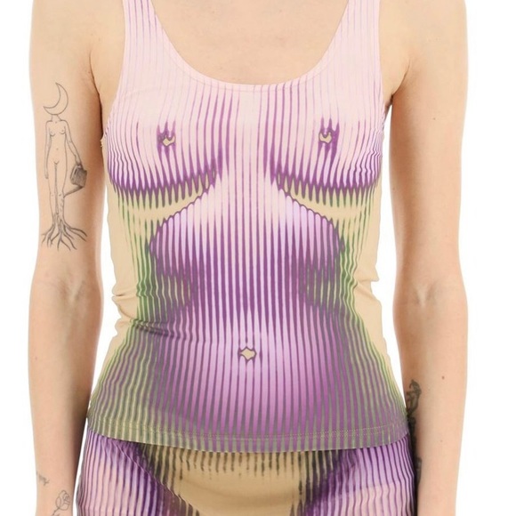 Y/Project X Jean Paul Gaultier Body Morph Tank Top - Picture 3 of 5
